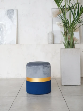 Пуф Dreambag Аризона Серо-Синий (Золото) 13808