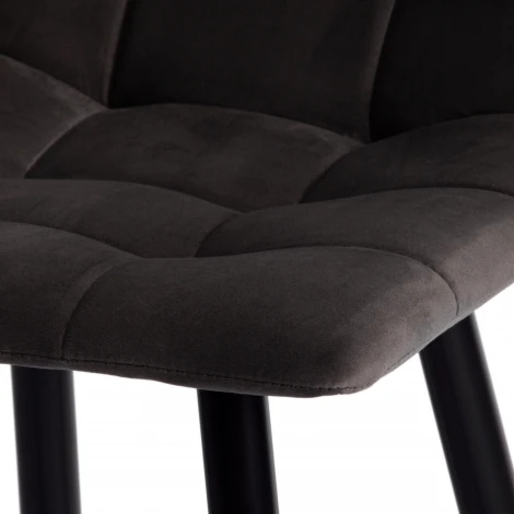 Стул полубарный CHILLY (mod. 7095пб ) / 1 шт. в упаковке (Ткань,Металл /Темно-серый,Черный)