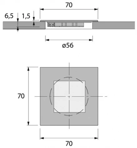 Встраиваемый точечный светильник Deko-Light Quadro Point 686940