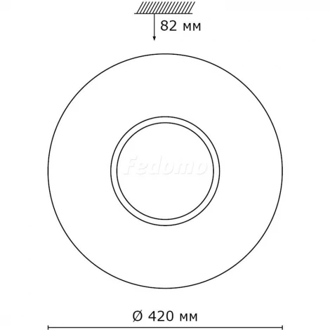 Настенно-потолочный светильник Sonex Visma 2048/DL (LED, 220V, пульт управления, IP43)