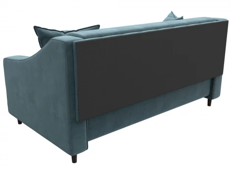 Диван прямой Лига-071 (ЛДСП,Брус,Фанера/Дерево/Велюр/Бирюзовый) Лига Диванов 129764