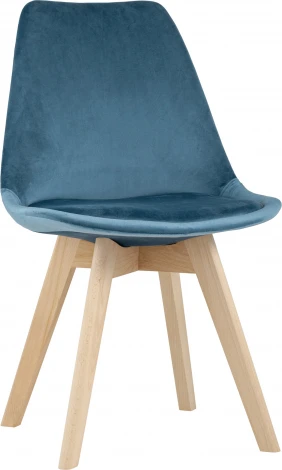 Стул FRANKFURT велюр синий 4 шт. Stool Group (арт.УТ000036622)