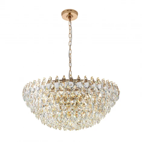 Подвесная люстра хрустальная Modelux MODELUX ML.2363.24 GD