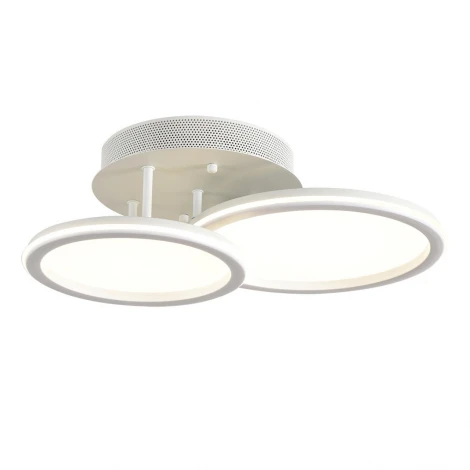 Умная люстра потолочная Lumion Alis Smart 8380/45CL белый, металл/акрил с ПДУ и голосовым управлением LED 45W 3000-6500К 220V