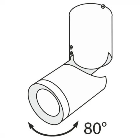 Накладной точечный светильник Maytoni Tube C019CW-01B4K