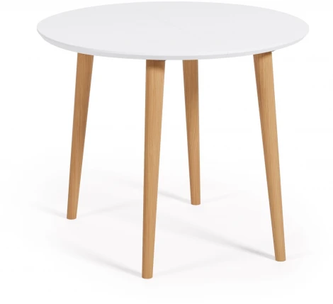 Стол обеденный La Forma (ex Julia Grup) Oqui (Белый/ МДФ,Дерево,Бук)