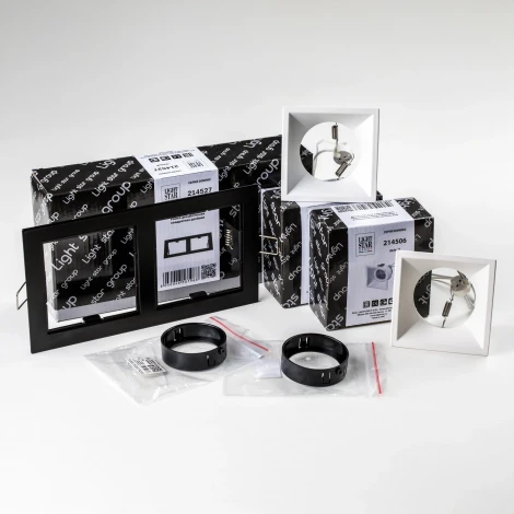 Встраиваемый светильник под LED модуль/ламп МR16 Lightstar Domino D5270606BMOD (220V)