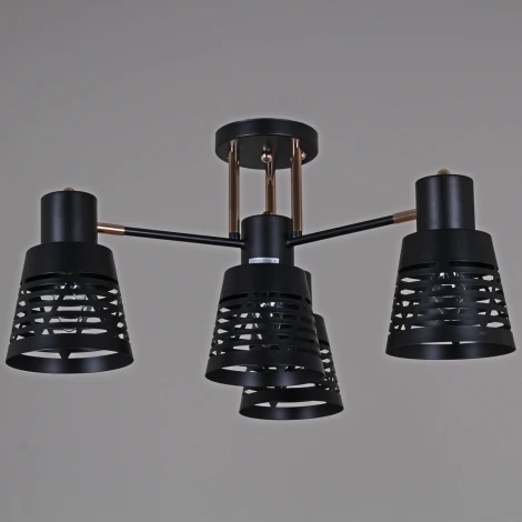 Потолочная люстра на штанге Reluce 06074-3.3-04 BK+FG (220V)