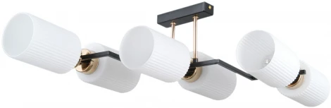 Потолочная люстра на штанге ILLUMICO IL0809-6ASQ-25 BK AB NAPLES (220V)