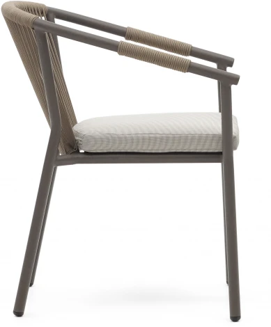 Стул уличный La Forma (ex Julia Grup) Xelida (Коричневый/ Алюминий,Веревка)