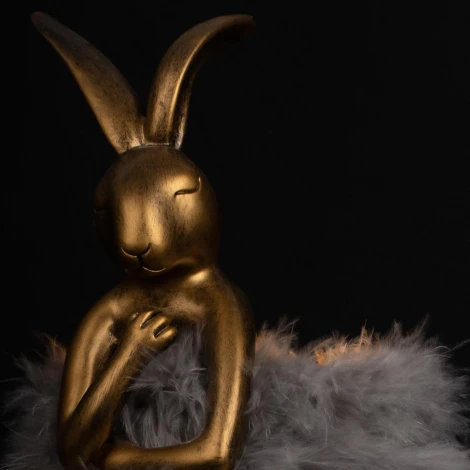 Настольная лампа Loft It Lapine 10315/B Grey fluff (220V, выключатель, животные)