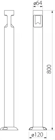 Наземный уличный светильник светодиодный IP65 Natural Concepts Dwell NC-003249-80-SB (220V, круглые)