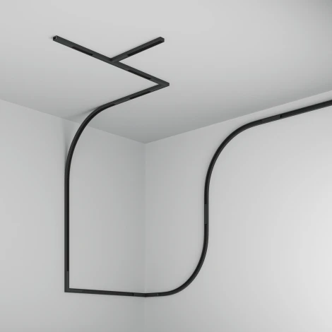 Шинопровод магнитный  2м накладной Basity, черный Maytoni Busbar trunkings Basity TRX172-112B