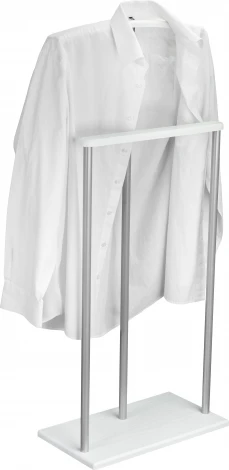 Вешалка костюмная Дэви 1 металлик/белый Mebelik арт.006386