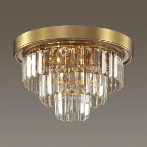 Люстра потолочная Zaha 5257/4C латунь E14 4*40W (220V, подвески, круглые)