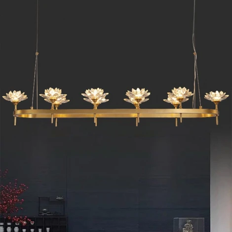 Подвесная люстра Lotos Long 10 ImperiumLoft Lotos-Long01 (177885-26) (220V, на тросе)