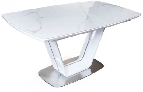 Стол Top Concept обеденный Monroe, раскладной (160+40 см) испанская керамика белая