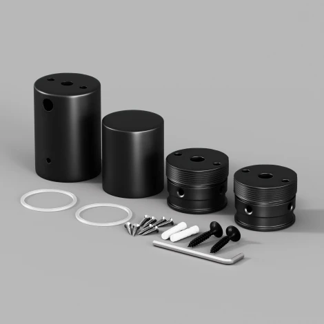 Набор для вертикального накладного монтажа Nemo черный Maytoni Круглый 360° 20312