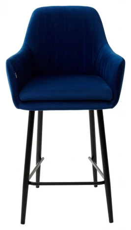 Полубарный стул Роден Premier 22 Синий, велюр (H=65cm)
