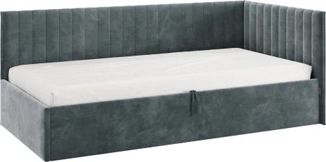 Кровать с подъемным механизмом Твикс (Тахта) 90х200 см Mebelson (ДСП,Велюр/Графит) арт.170631,2171