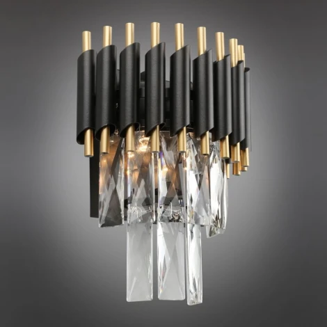 Каскадное бра Omnilux Corleone OML-69801-02 (220V, хрусталь, подвески)