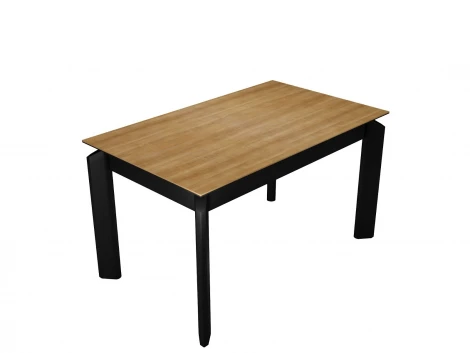 Стол DikLine KT140 керамика HC001 матовая/опоры черные арт.00-00078030