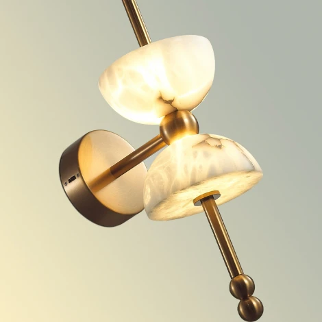 Бра Odeon Light Feliz 6685/7WL бронзовый/белый/алебастр/металл IP20 LED 7W 560Лм 3000K 220V