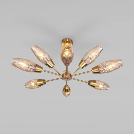 Потолочная люстра на штанге Eurosvet Thalia 60140/9 золото (220V)