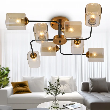 Потолочная люстра на штанге Rivoli Merula 9142-308