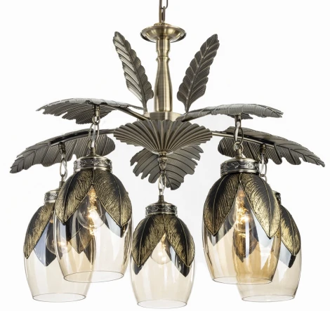 Подвесная люстра Citilux Garuda CL420153 (220V, на цепи, листья)