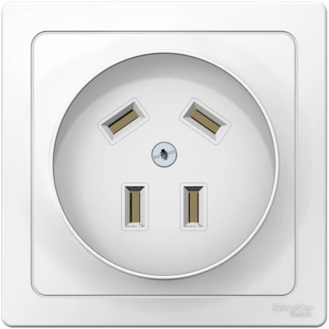 Розетка встраиваемая для электроплиты 32А 440В(белый) Systeme Electric Blanca BLNSR003241