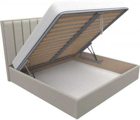 Кровать интерьерная Афродита 200 (Бежевый/Рогожка) Лига Диванов арт.123058