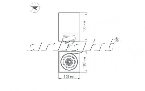 Накладной точечный светильник Arlight SP-CUBUS 023080