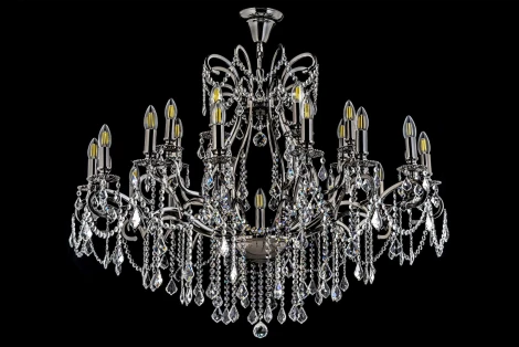 Подвесная большая люстра Dio D'Arte Isola E 1.1.24.600 NB (220V, на цепи, подсвечник, свеча)