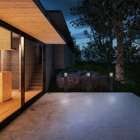 Наземный светильник Elektrostandard Ignis 1550 TECHNO черный (220V, IP54)