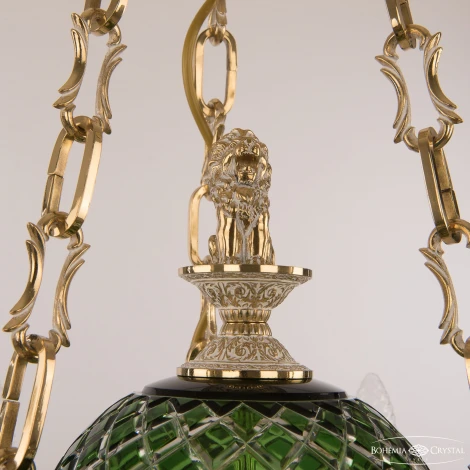 Подвесная люстра Bohemia Verona 72009P/6/175 GW P Clear-Green/H-1J Y8 FL2S