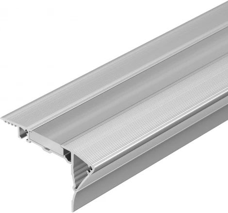 Профиль с экраном ALU-STAIR-DK-2000 ANOD+FROST (Алюминий) 015473 Arlight