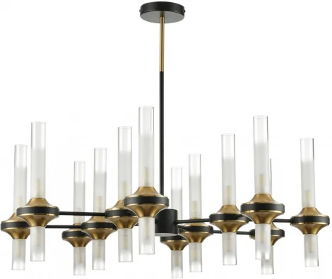 Потолочная люстра на штанге Lumion Tamaresa 8112/24 черный/бронза/прозрачный, металл/стекло G9 24*30W 220V