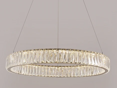 Подвесной светильник Newport 8240 8240/60 chrome (LED, 220V, хрусталь, на тросе, кольцо)