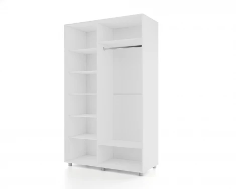 Шкаф-купе, 160х60х230 Белый с зеркалом МАМА Prime 102164