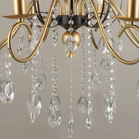 Подвесная люстра Reluce 04752-0.4-08 (220V, подвески, на цепи, подсвечник, свеча)