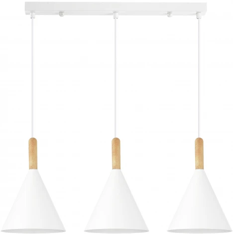 Светильник подвесной Evoluce Arket SLE1255-503-03 Белый/Белый E27 3*40W (220V, на проводе)