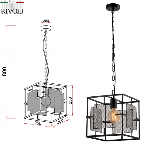 Светильник подвесной Enola 5142-201 1 х Е27 40 Вт