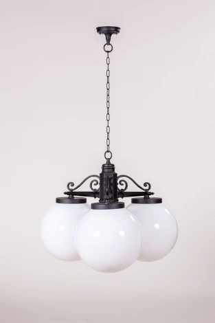 Уличный светильник подвесной Oasis Light L 88270L/3 Bl (220V, на цепи, фонарь, шар, IP44)