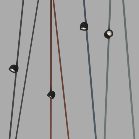 Трековый светильник низкоковольтный для ременной системы LED с голосовым управлением 48V Denkirs Belty Spot DK5640-BK (Умный дом) (умный дом - Smart Life)