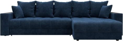 Диван угловой с декором и полкой Лига-050 НПБ Лига Диванов (Велюр) арт.128600