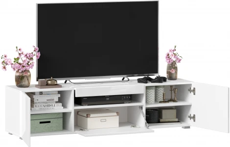 Тумба ТВ Бруклин, 1500 белый глянец, Любимый дом