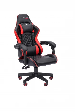 Офисное кресло Chairman CH28 экокожа, черно-красный