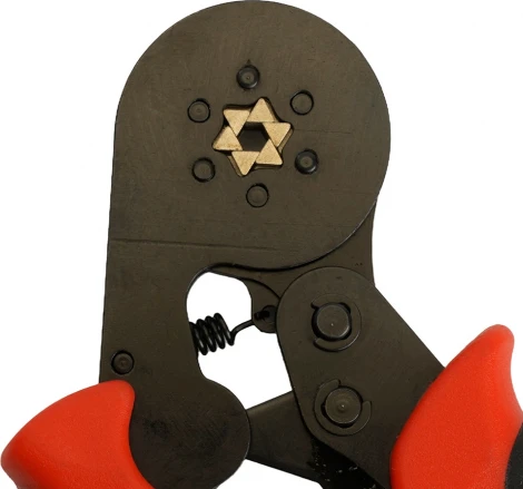 Кримпер для обжима штыревых втулочных наконечников 6 сегментов Stekker 49612