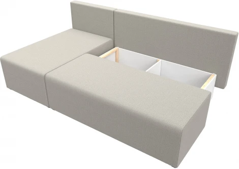 Диван угловой Поло левый угол Лига Диванов (Рогожка) арт.125528L